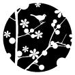 Vinilos decorativos flores - Vinilo Sol en Japón - ambiance-sticker.com