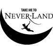 Vinilos infantiles de paredes - Vinilo Take me to Neverland - ambiance-sticker.com