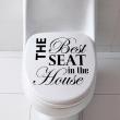 Vinilos decorativos de WC - Vinilo The best seat… - ambiance-sticker.com