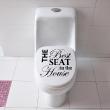 Vinilos decorativos de WC - Vinilo Vinilo The best seat… - ambiance-sticker.com