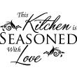 Vinilo This Kitchen is seasoned with love - ambiance-sticker.com