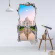 Vinilos decorativos paisajes - Vinilo Paisaje vista de la Taj Mahal - ambiance-sticker.com