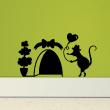 Vinilos infantiles de paredes - Vinilo agujero del ratón con globo de corazón - ambiance-sticker.com