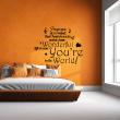Vinilos amor - Vinilo decorativo Wonderful life in the world - ambiance-sticker.com