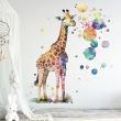 Vinilos decorativos Animales - Vinilos animales acuarela artística jirafa - ambiance-sticker.com