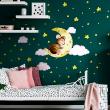 Vinilos infantiles de paredes - Adhesivos ratón de la habitación de los niños en las estrellas - ambiance-sticker.com