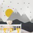 Vinilos infantiles de paredes - Vinilo niño escandinavo de montaña nordika - ambiance-sticker.com