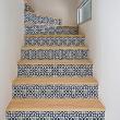 vinilo escalera - Vinilo escalera baldosas de cemento Giovannio x 2 - ambiance-sticker.com
