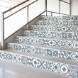 vinilo escalera - Vinilo escalera baldosas de cemento iviah x 2 - ambiance-sticker.com