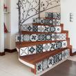 vinilo escalera - Vinilo escalera azulejos lisa x 2 - ambiance-sticker.com