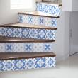 vinilo escalera - Vinilo escalera azulejos esmeralda x 2 - ambiance-sticker.com