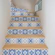 vinilo escalera - Vinilo escalera azulejos esmeralda x 2 - ambiance-sticker.com