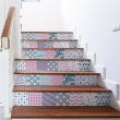 vinilo escalera - Vinilo escalera azulejos Ragnar x 2 - ambiance-sticker.com