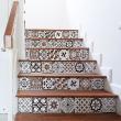 vinilo escalera - Vinilo escalera azulejos simonetta x 2 - ambiance-sticker.com