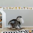 Vinilos infantiles de paredes - Pegatina habitación infantil friso animales voladores al sol - ambiance-sticker.com