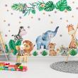 Vinilos infantiles de paredes - Pegatinas de animales gigantes de la selva - ambiance-sticker.com