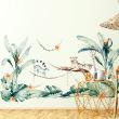 Vinilos infantiles de paredes - Vinilo animales gigantes tropicales - ambiance-sticker.com