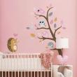 Vinilos infantiles de paredes - Vinilo lindas pegatinas de erizo y pájaros - ambiance-sticker.com