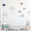 Vinilos decorativos nubes  - Adhesivos sonrientes nubes amorosas - ambiance-sticker.com