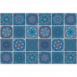 vinilos baldosas de cemento - 24 adhesivos azulejos ornamentos del Mediterráneo - ambiance-sticker.com