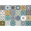 vinilos baldosas de cemento - 24 vinilos azulejos clafia - ambiance-sticker.com