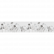 Vinilos opaca - Adhesivo de ventana flores del campo largo - ambiance-sticker.com