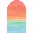 Papel pintado prepegado - Papel pintado prepegado - arco iris gigante - ambiance-sticker.com