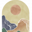 Papel pintado prepegado - Papel pintado prepegado - Ventana del mundo abstracto del desierto gigante - ambiance-sticker.com