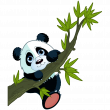Vinilos decorativos - Vinilo panda posado - ambiance-sticker.com