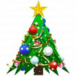 Vinilo Navidad Vinilo Navidad el gran árbol de navidad - ambiance-sticker.com
