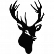 Cabeza de un ciervo - ambiance-sticker.com