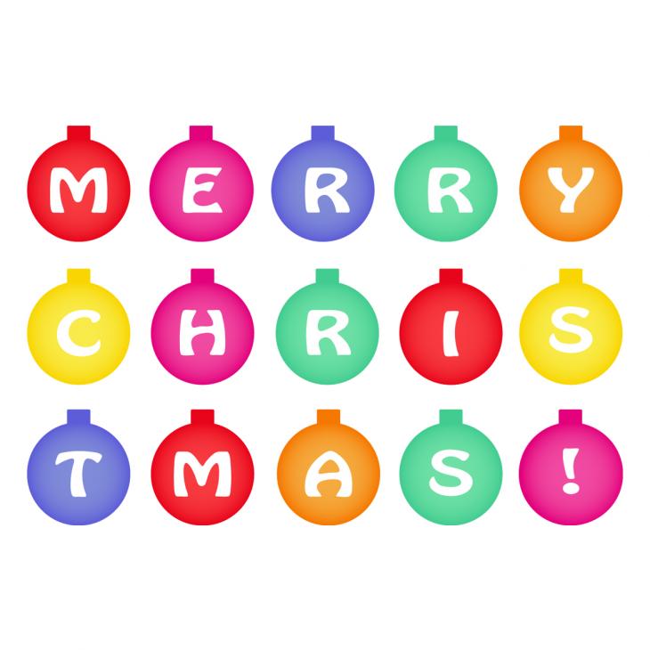 Vinilos de la Navidad - Vinilo Cartas de bola de Navidad - ambiance-sticker.com