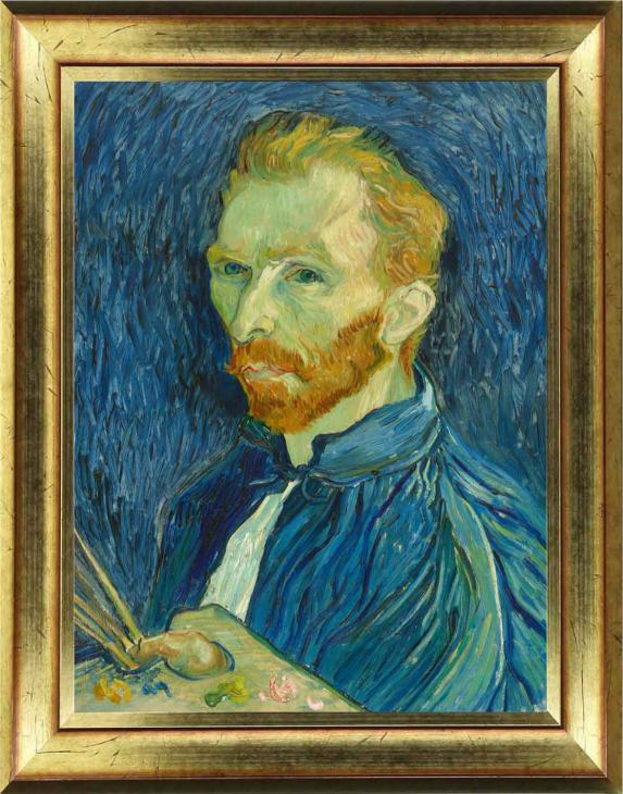 Vinilo pintura - Pegatina pintura Van Gogh – Autorretrato - ambiance-sticker.com