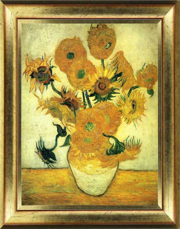 Vinilo pintura - Pegatina pintura Van Gogh – Girasol - ambiance-sticker.com