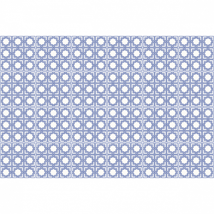 vinilos baldosas de cemento oriental - 24 vinilos azulejos oriental Amarna - ambiance-sticker.com