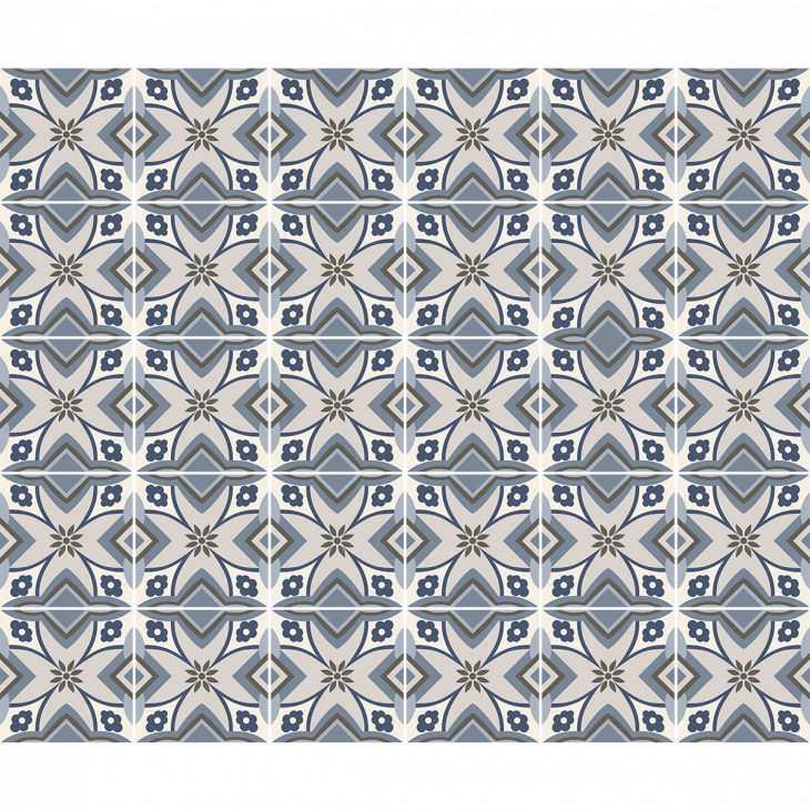 vinilos baldosas de cemento - 30 vinilo baldosas azulejos Aventino - ambiance-sticker.com