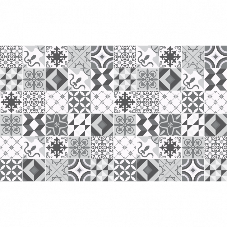 vinilos baldosas de cemento - 60 vinilo baldosas azulejos baltazar - ambiance-sticker.com