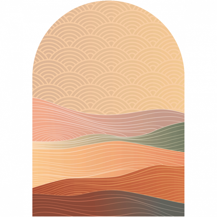 Papel pintado prepegado - Papel pintado prepegado arco dunas del desierto - ambiance-sticker.com