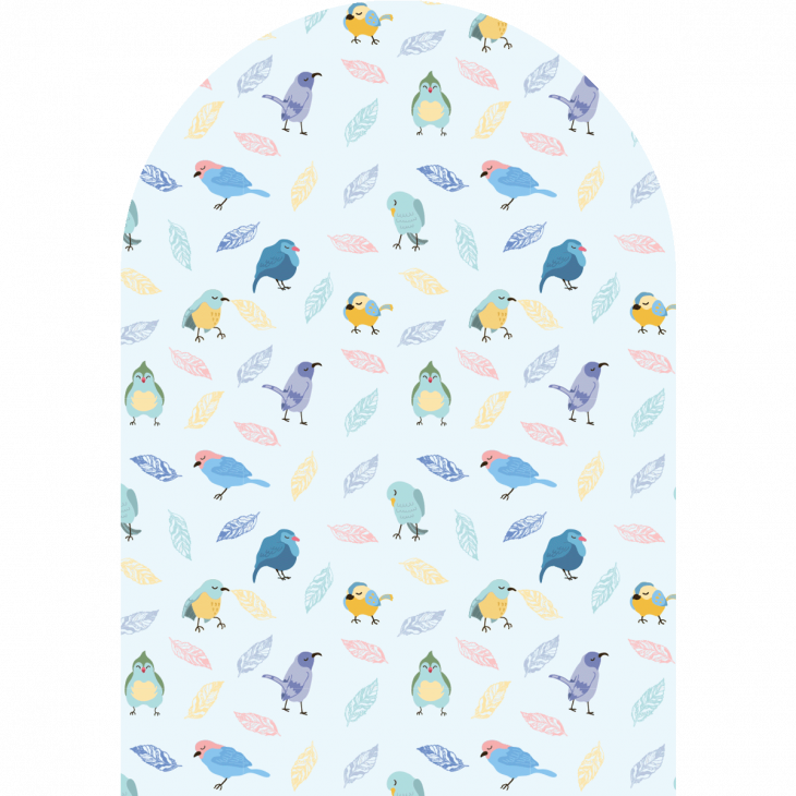 Papel pintado prepegado - Papel pintado prepegado - Arco de pájaros gigante - ambiance-sticker.com