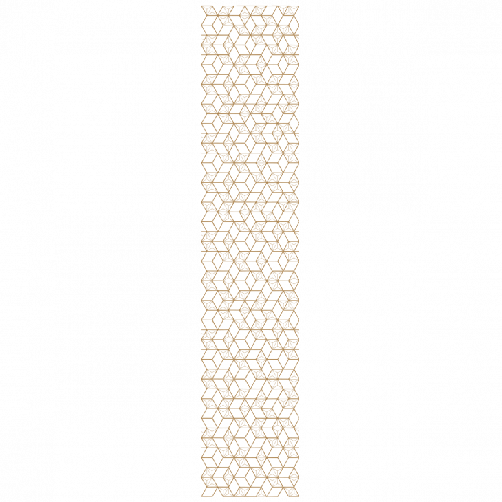 Papel pintado prepegado - Papel pintado  prepegado patrón geométrico escandinavo H300 x L60 cm - ambiance-sticker.com