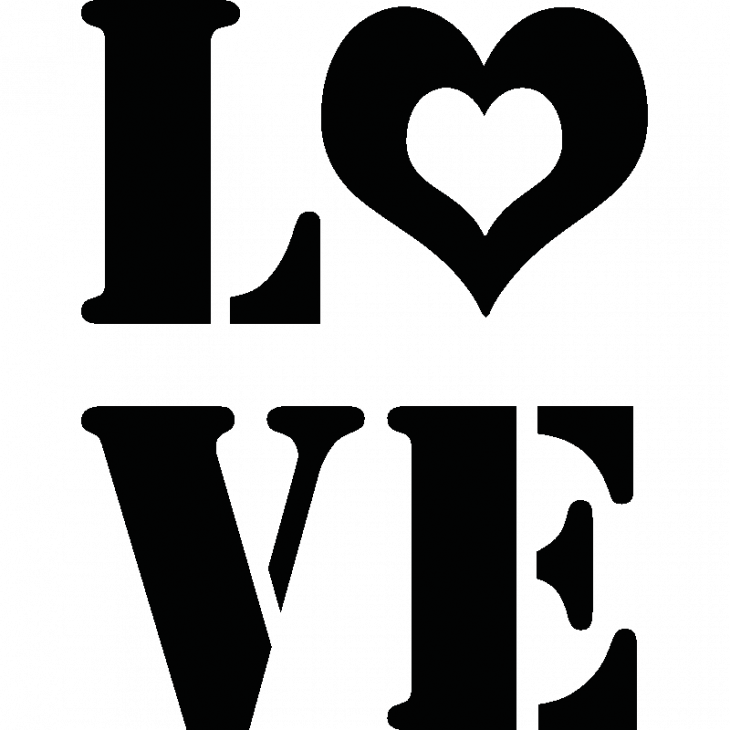 Vinilos dormitorios - Vinilo decorativo Love - ambiance-sticker.com
