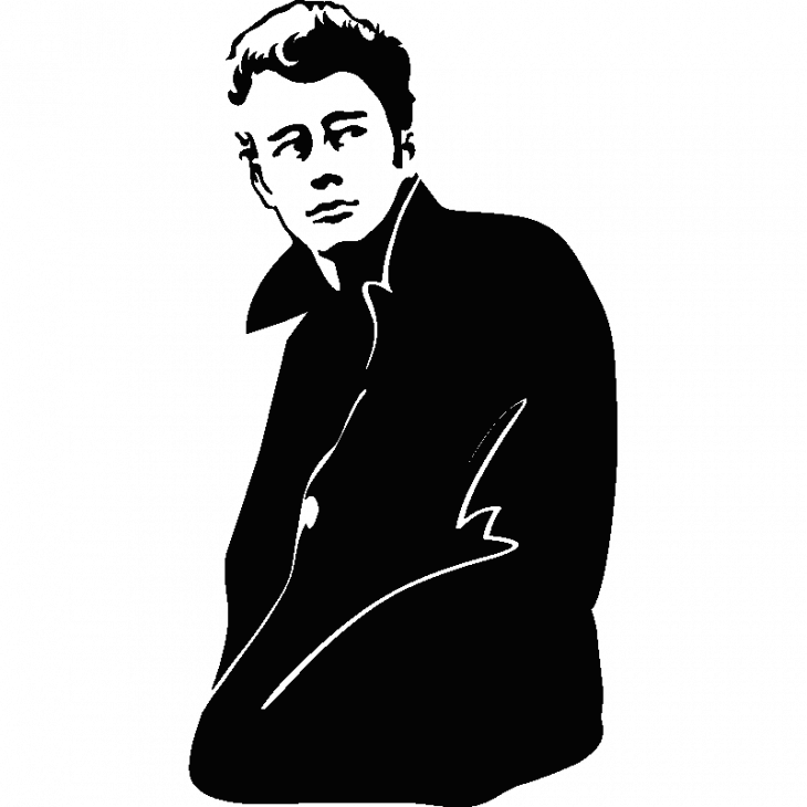 Retrato James Dean 1 - ambiance-sticker.com
