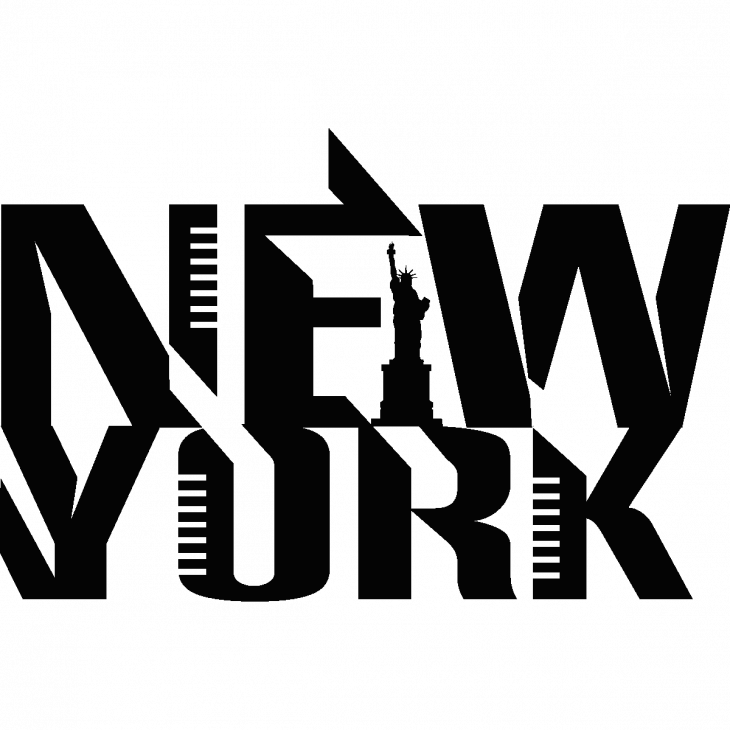 Vinilos decorativos de cuidades - Vinilo Logo Nueva York - ambiance-sticker.com