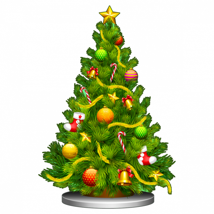 Vinilo Navidad Vinilo Navidad el hermoso árbol de navidad - ambiance-sticker.com