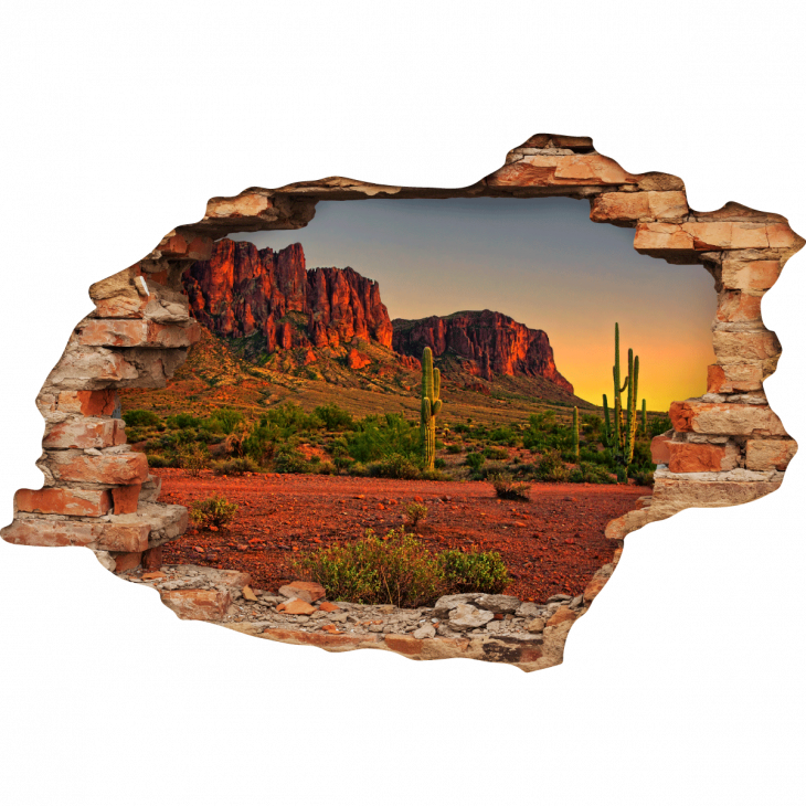 Vinilos decorativos paisajes - Vinilo Paisaje Desierto de Nevada - ambiance-sticker.com