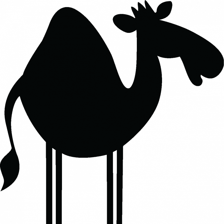 Vinilos Pizarras - Vinilo decorativo Silueta de camellos - ambiance-sticker.com