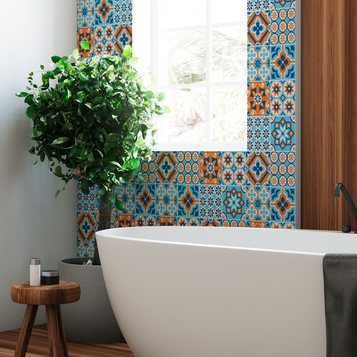 24 wall decal cement tiles azulejos dionito