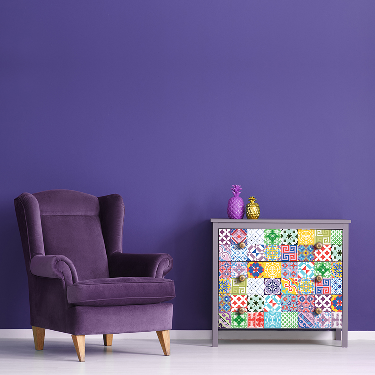 24 wall stickers furniture cement tile kariza