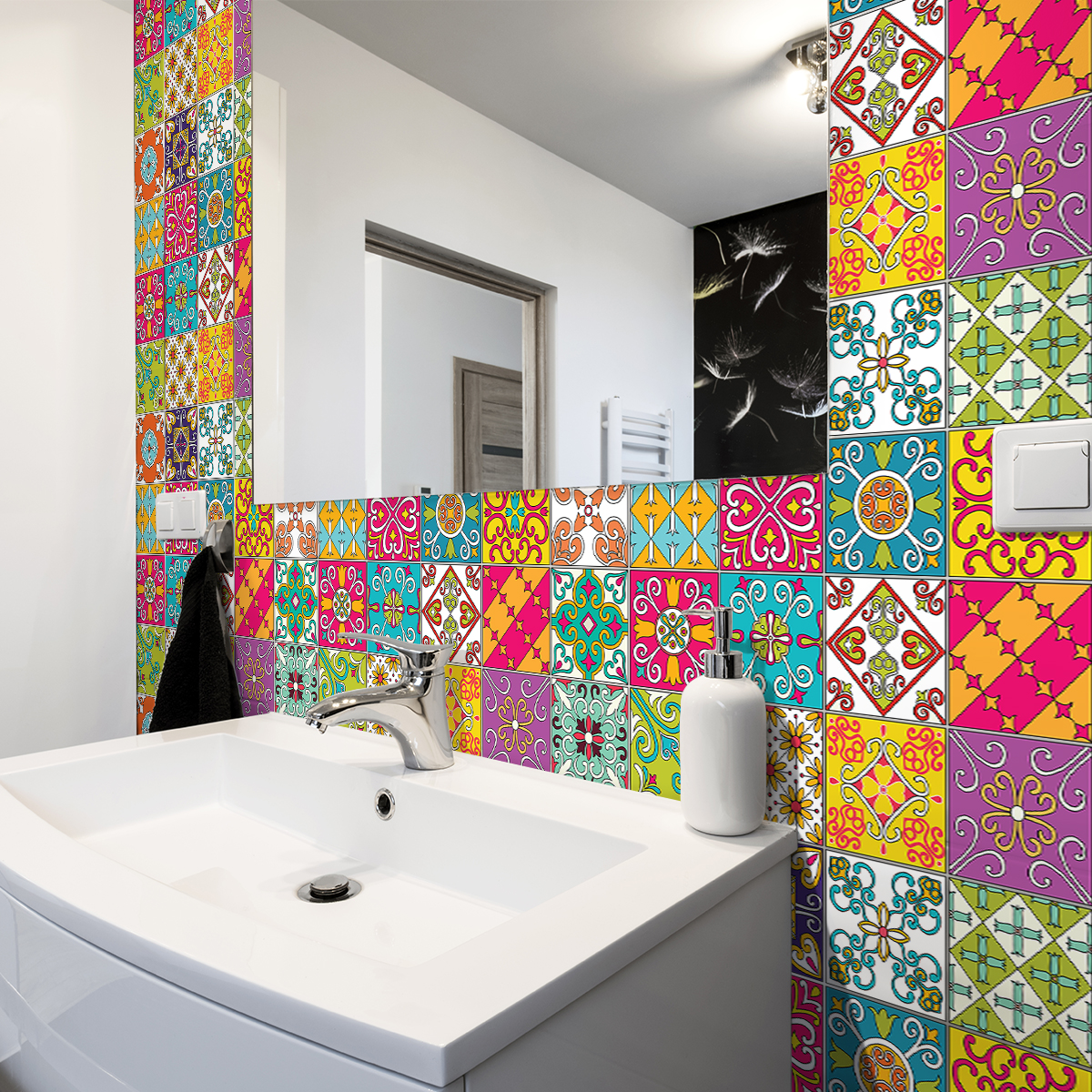 24 wall decal tiles azulejos armondo