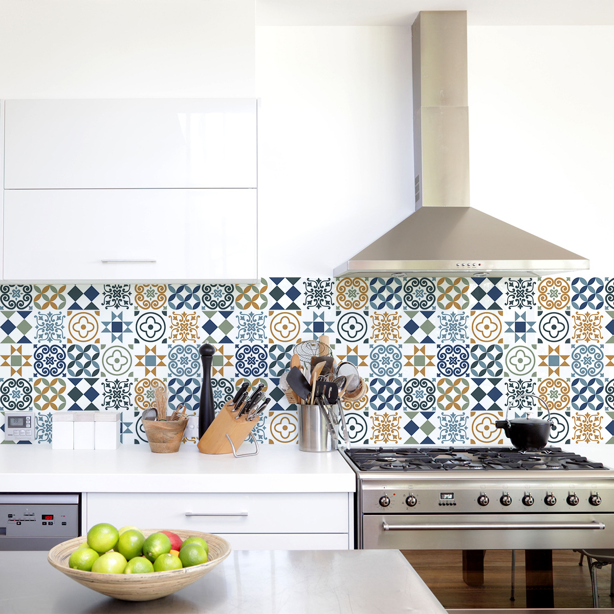 24 wall decal tiles azulejos hervia